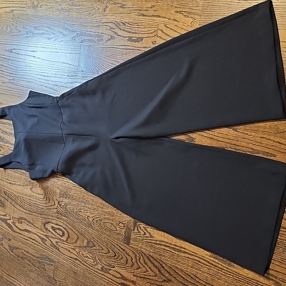 Wilfred Black Jumpsuit From Aritzia with Wide-Leg and Tie Back - Picture 4 of 10